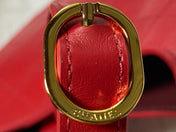 CHANEL 26S HOBO BAG 28 IN RED QUILTED CALFSKIN