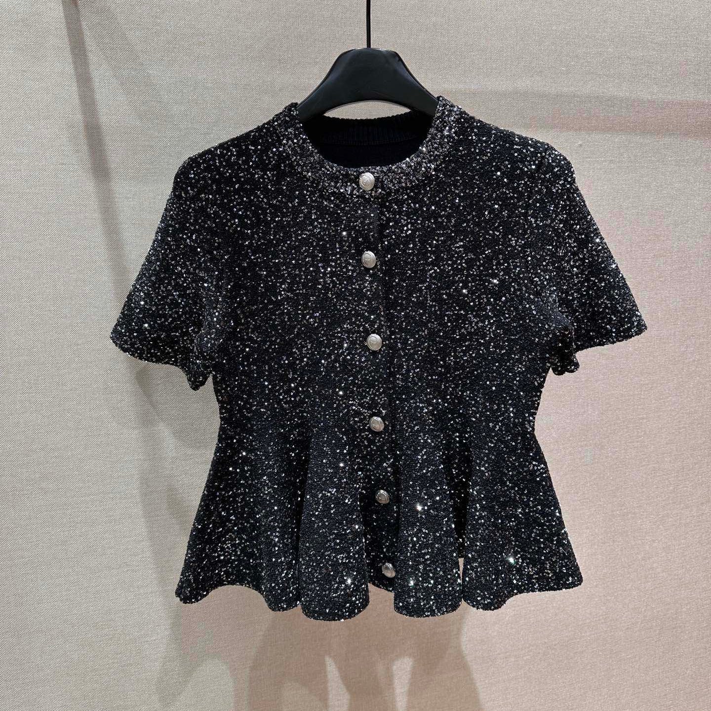 DIOR 26S SHORT-SLEEVED PEPLUM 1467