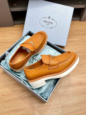 PRA CHOCOLATE LOAFERS BRONZE CALFSKIN