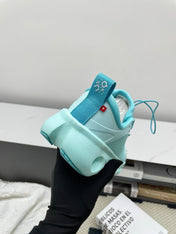 LOEWE 26S CLOUDSOLO SNEAKERS IN AQUA BLUE RECYCLED POLYESTER
