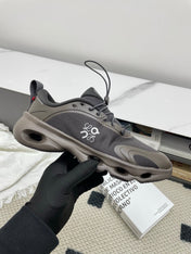 LOEWE 26S CLOUDSOLO SNEAKERS IN DARK BROWN RECYCLED POLYESTER