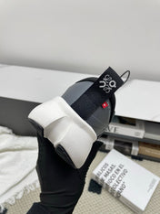 LOEWE 26S CLOUDSOLO SNEAKERS IN BLACK AND WHITE RECYCLED POLYESTER