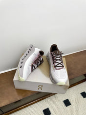 LOEWE 26S CLOUDTILT SNEAKER IN DARK BROWN IVORY RECYCLED POLYESTER