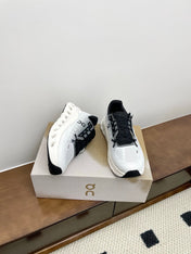 LOEWE 26S CLOUDTILT SNEAKER IN BLACK IVORY RECYCLED POLYESTER