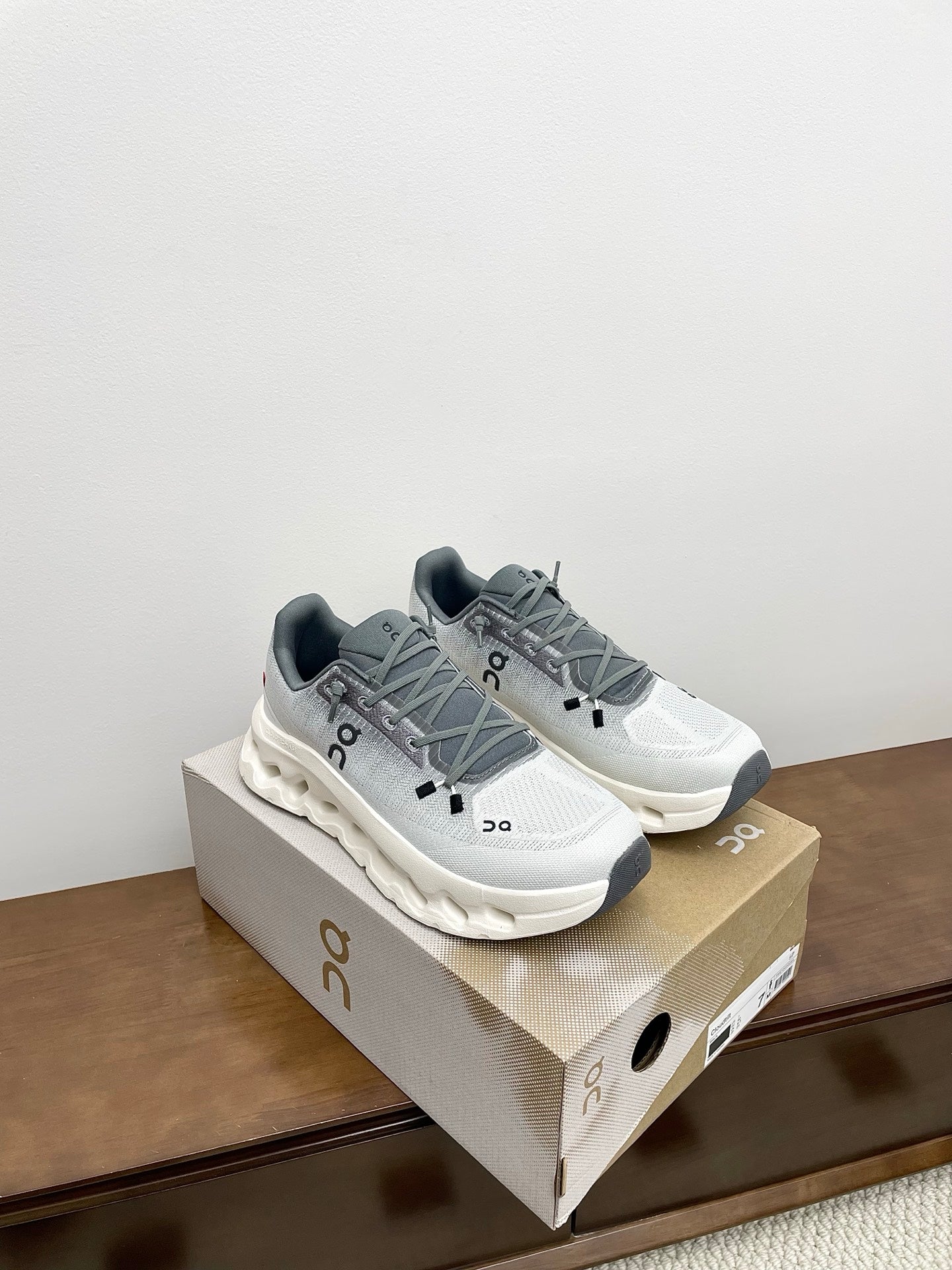 LOEWE 26S CLOUDTILT SNEAKER IN LIGHT GREY RECYCLED POLYESTER