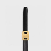 CL MEDIUM 25 MM REVERSIBLE FRAMED TRIOMPHE BELT BLACK AND BRONZE BROWN CALFSKIN GOLD HARDWARE