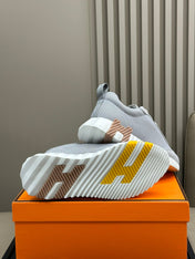 BOUNCING SNEAKERS LIGHT GRAY CALFSKIN