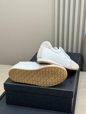 PRADA 25S SNEAKER IN WHITE MIX BEIGE SUEDE STYLE 5