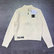 CELINE 26S ZIP-UP KNIT CARDIGAN 620