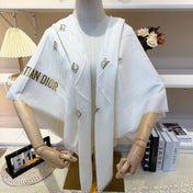DIOR 26S SCARF 140CM IN SILK & CASHMERE 281272