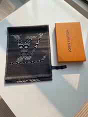 SCARF 200 CM IN MOUSE GRAY WOOL 390039