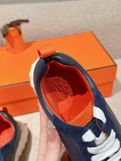 MAINLAND SNEAKER IN NAVY BLUE SUEDE AND CALFSKIN 959294