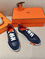 MAINLAND SNEAKER IN NAVY BLUE SUEDE AND CALFSKIN 959294