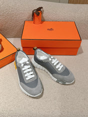 MAINLAND SNEAKER IN ASH GRAY SUEDE AND SHARK GRAY BREATHABLE MESH FABRIC 959350