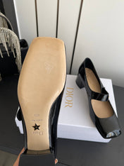 DIOR 26S MARY JANE 45 MM IN BLACK GLOSSY CALFSKIN