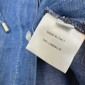 LORO PIANA 26S DENIM HOODED SHIRT 711