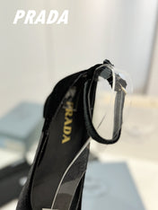 Pra Pumps 40 Square Sole Black Velvet