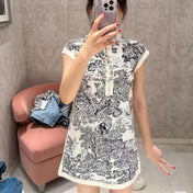 DIOR 25S PRINTED DRESS 700