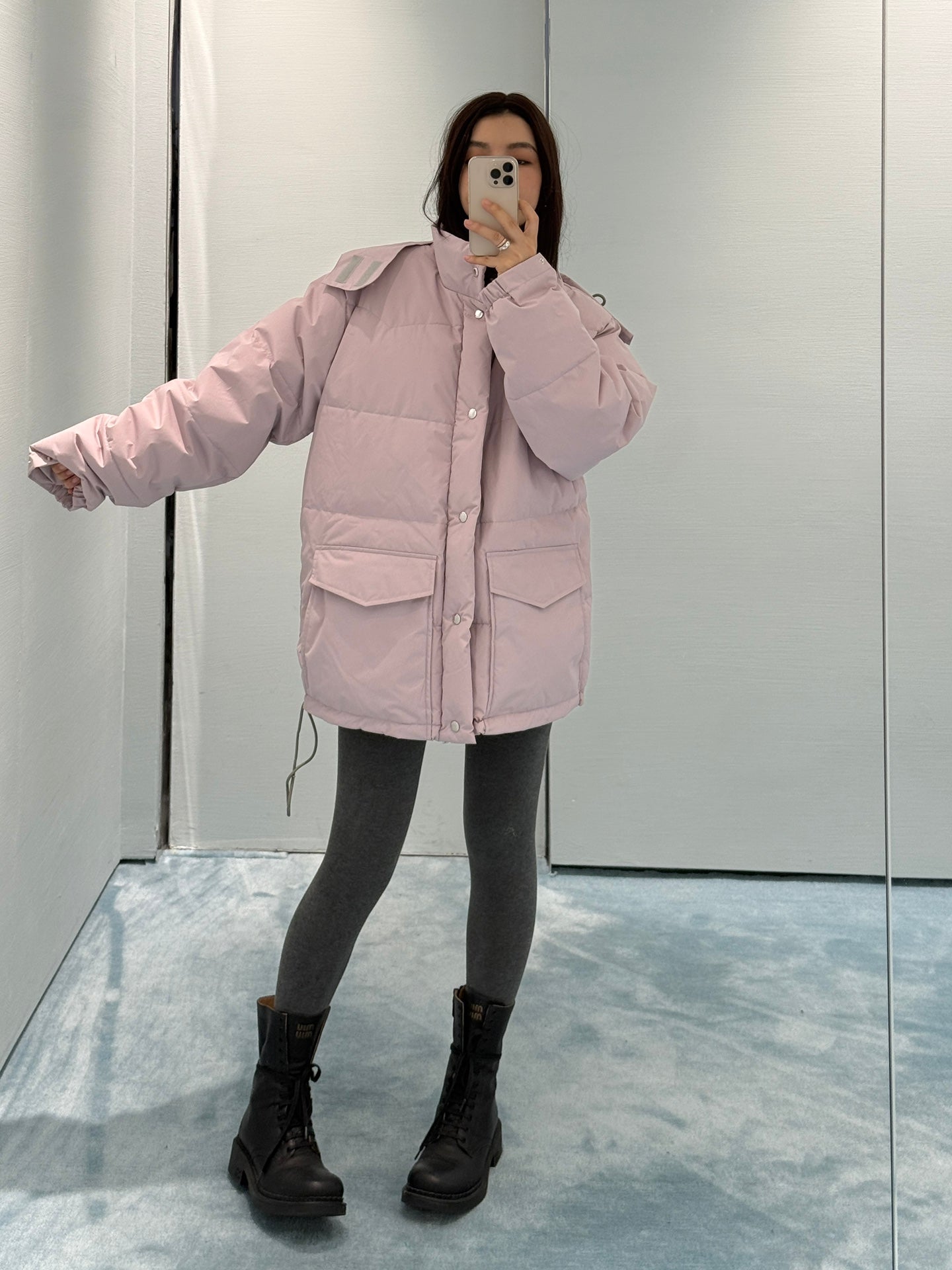 PRADA 26S HOODED DOWN PUFFER JACKET 1241