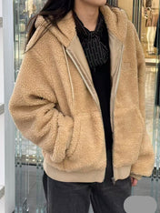 CELINE 26S HOODED SHERPA JACKET 691