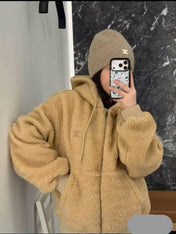 CELINE 26S HOODED SHERPA JACKET 691
