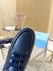 PRA LACE-UP SHOES NAVY BLUE CALFSKIN
