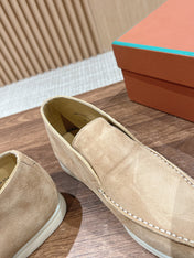 LP OPEN WALK LOAFERS CREAM SUEDE