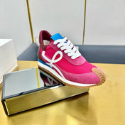 BALLET RUNNER 2.0 IN BRIGHT PINK SUEDE AND LYCRA FABRIC