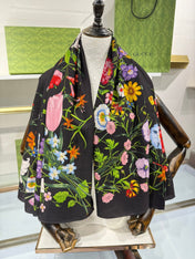 GUCCI 25S SCARF 140 IN CASHMERE 636339