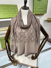 GUCCI 25S SCARF 200 IN CASHMERE SILK 706563