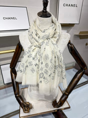 CHANEL 25S SCARF 200 IN CASHMERE 706596