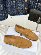 DIOR LOAFER 25S IN LIGHT BROWN SUEDE