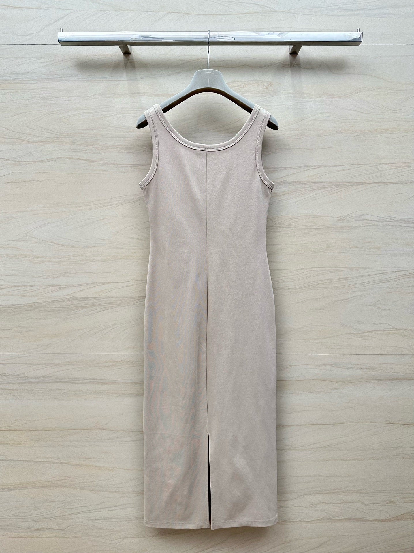 PRADA 26S SLEEVELESS CREW NECK DRESS 653