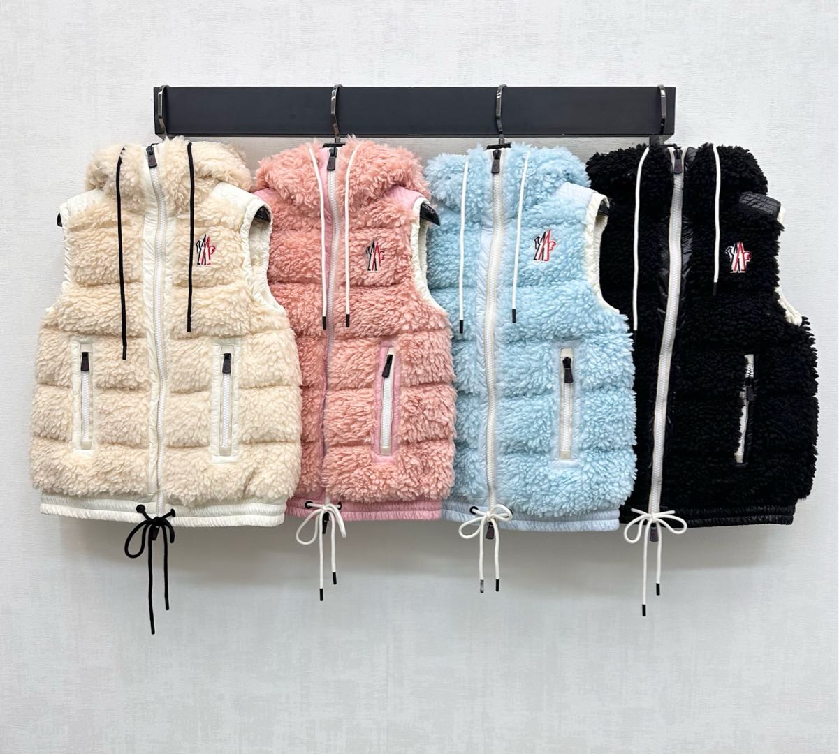 MONCLER 25S DOWN VEST IN BLUE 107