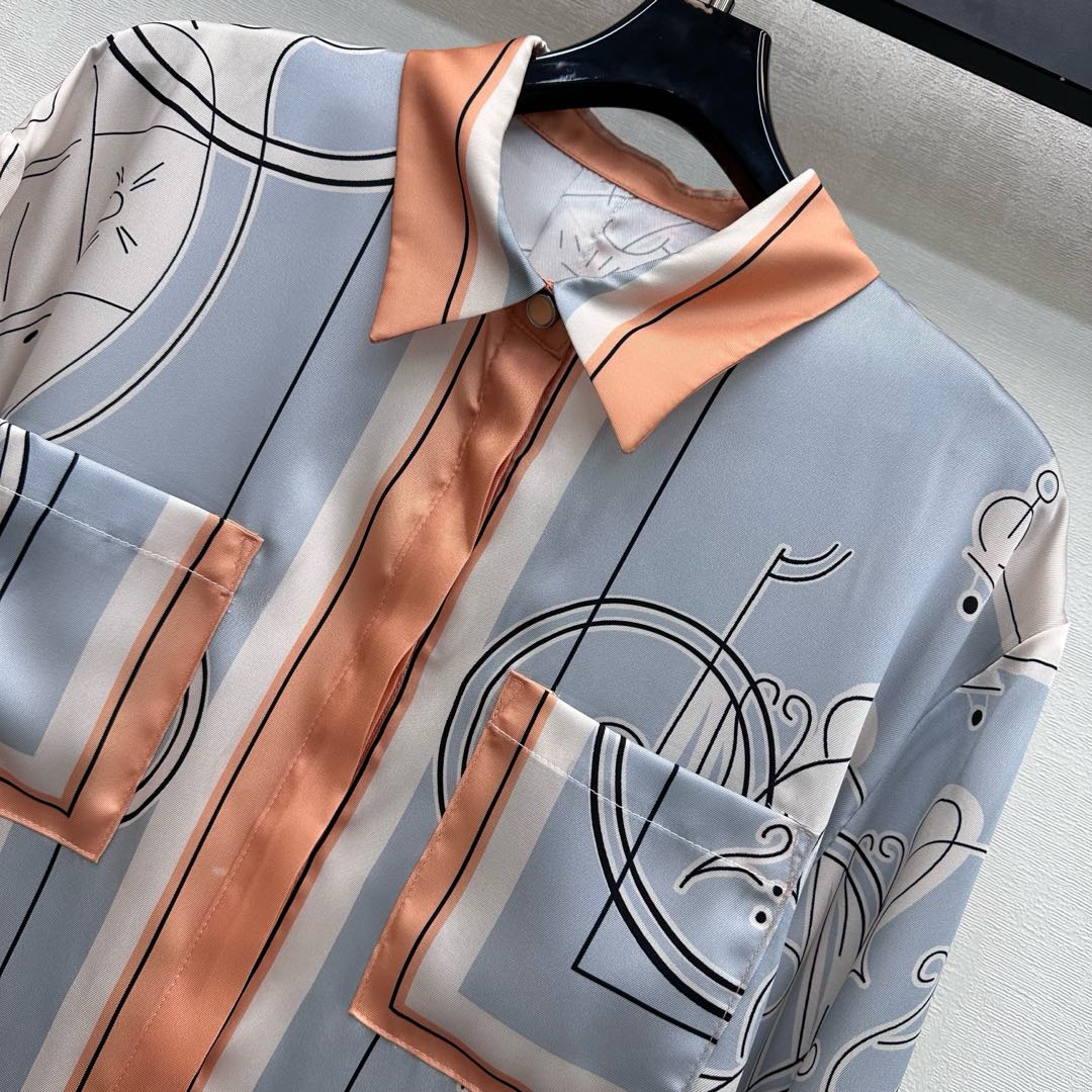 HERMES 26S LONG SLEEVE SHIRT 585