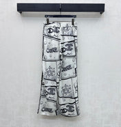 CHANEL 26S STRAIGHT-LEG PRINTED PANTS 887