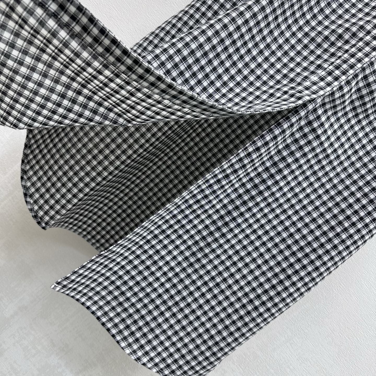 CELINE 26S GINGHAM BELTED MIDI DRESS 358