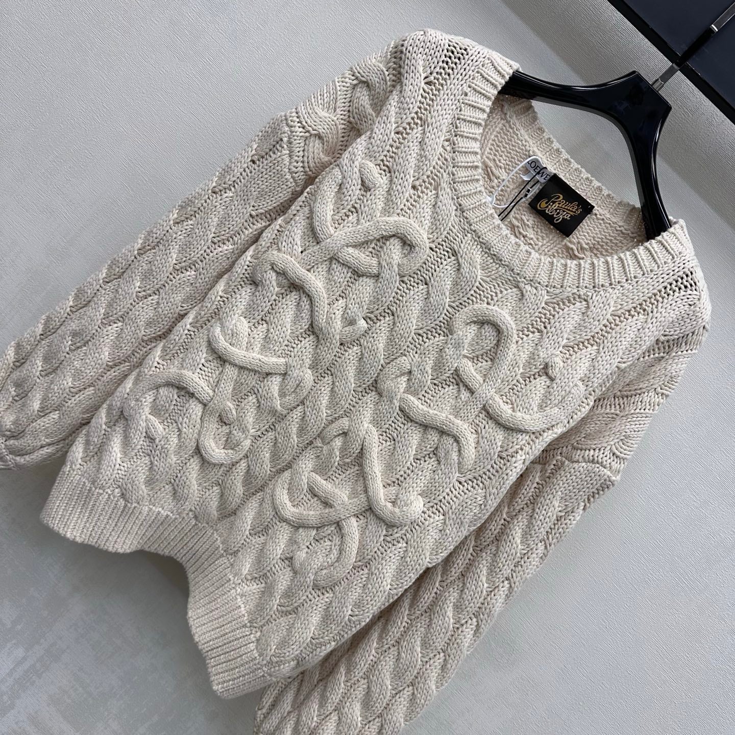 LOEWE 26S CABLE-KNIT SWEATER 717