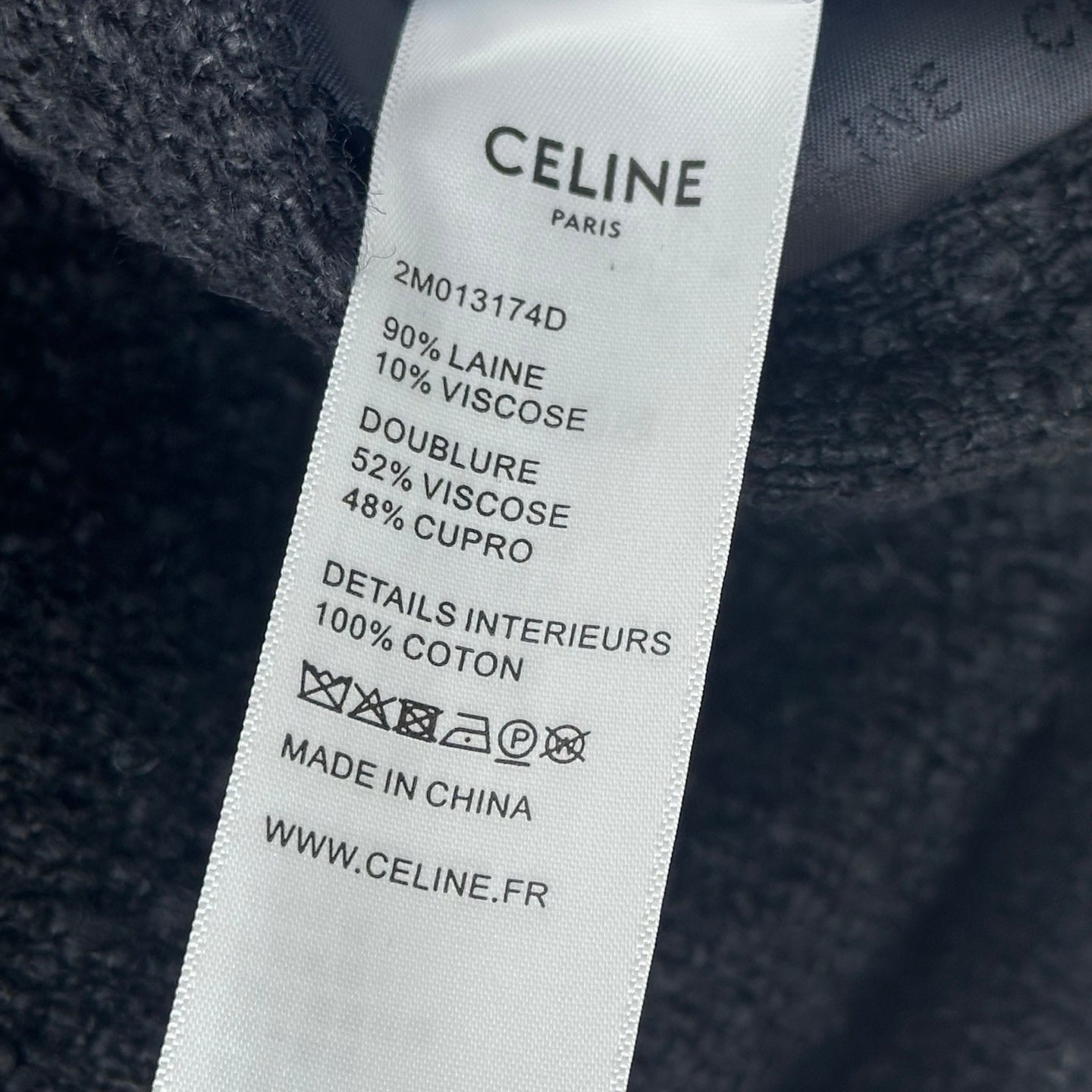 CELINE 26S ROUND-NECK TWEED JACKET 557