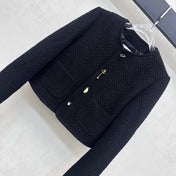CELINE 26S ROUND-NECK TWEED JACKET 557