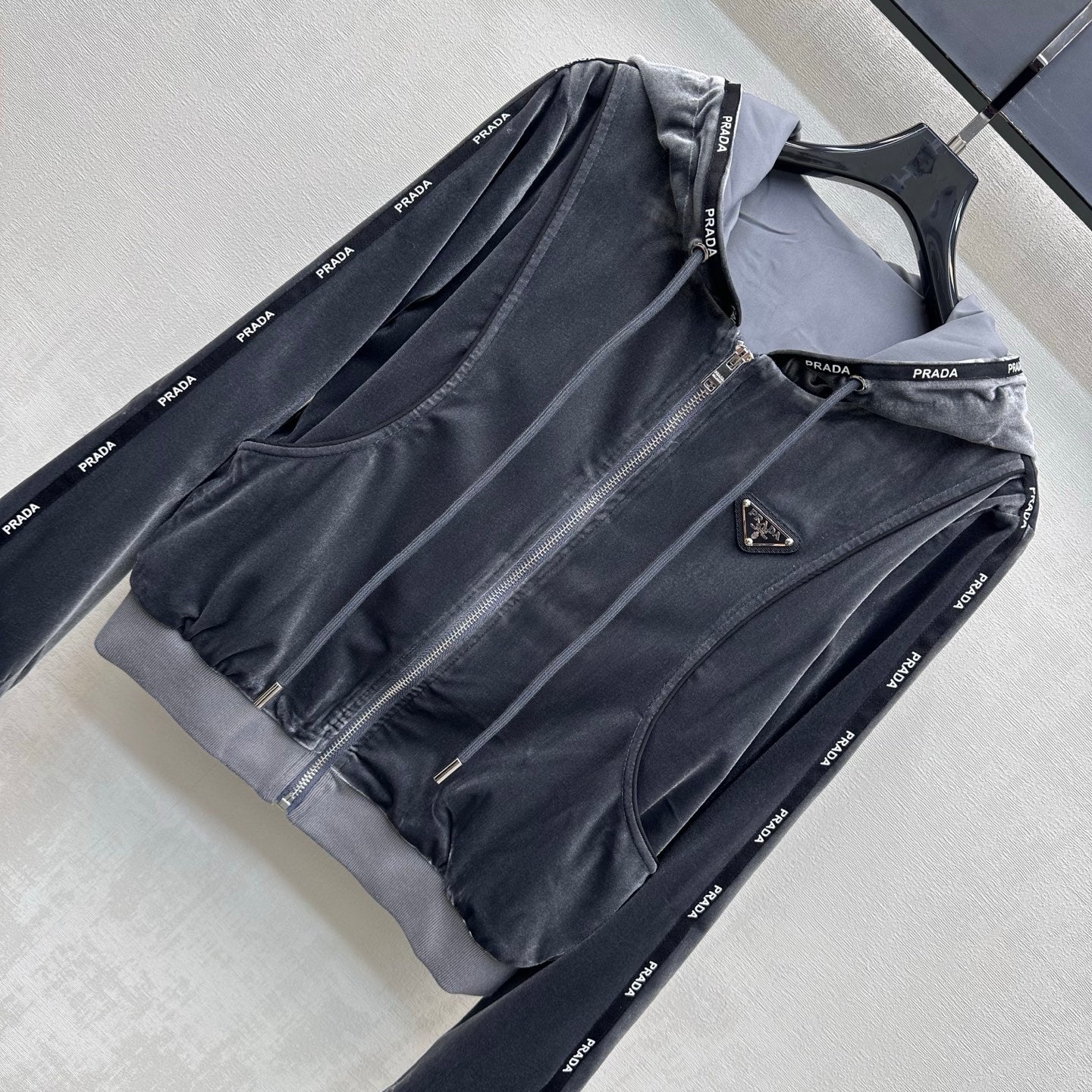 PRADA 26S HOODIE AND WIDE-LEG PANTS SET 1251