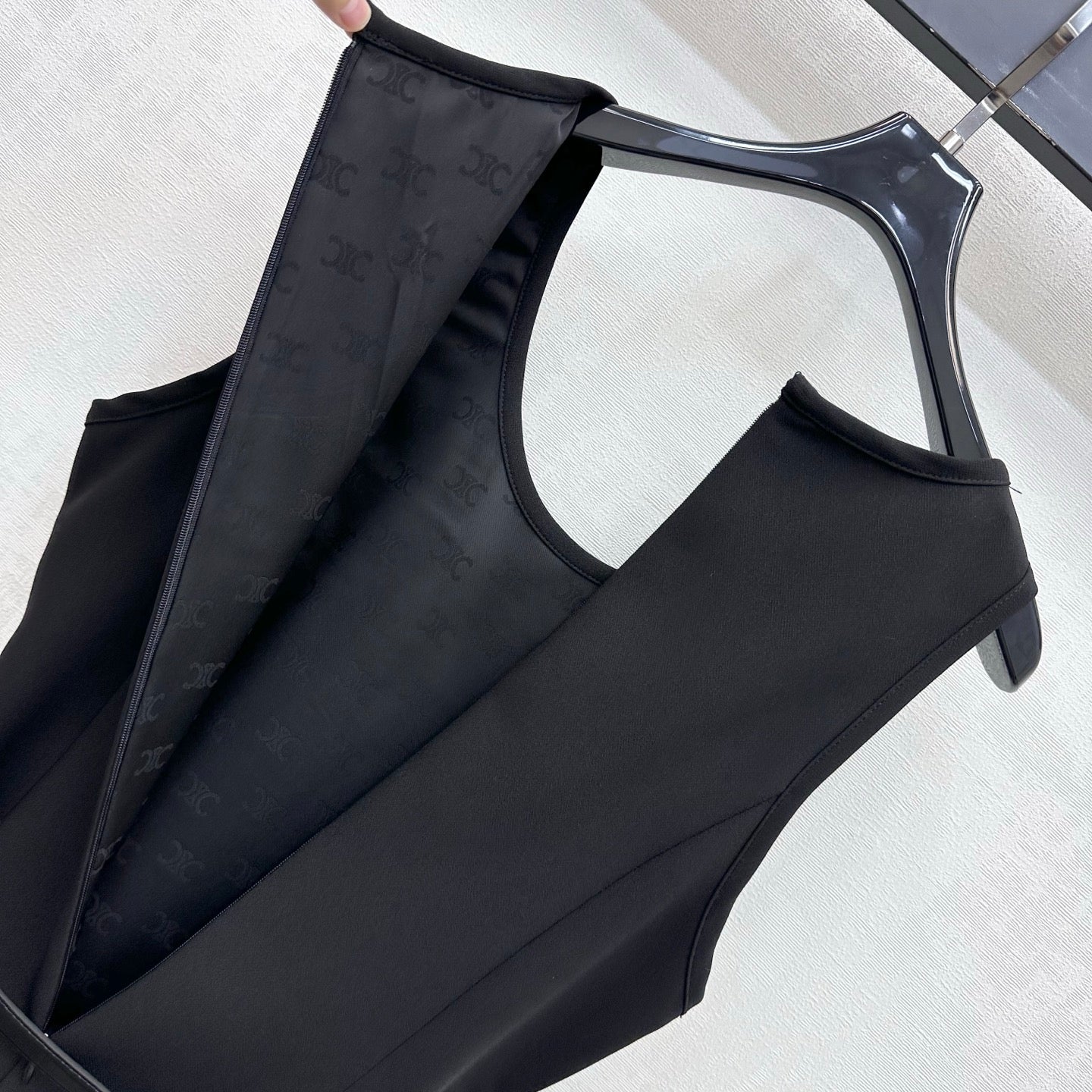 CELINE 26S SLEEVELESS FLARED MINI DRESS 556