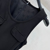 CELINE 26S SLEEVELESS FLARED MINI DRESS 556