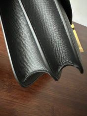CONSTANCE 18 BLACK EPSOM GOLD HARDWARE WITH MIRROR