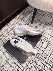 CLASSIC SNEAKERS IN SILVER SHEEPSKIN