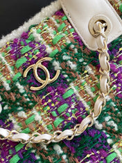 CHANEL 25S SHOPPING BAG 40 IN MULTICOLOR TWEED