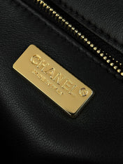 CHANEL 26S CLASSIC FLAP BAG 21 IN BLACK MIX WHITE SEQUINS