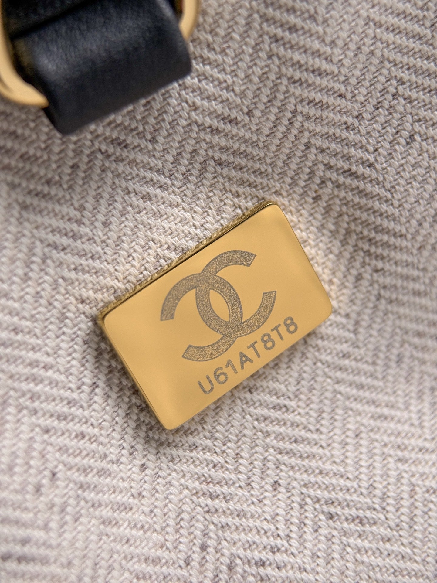 CHANEL 26S SHOPPING TOTE 36 IN BEIGE TWEED