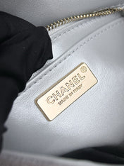 CHANEL 26S FLAP BAG 21 IN SILVER CRYSTAL-EMBELLISHED SPARKLING
