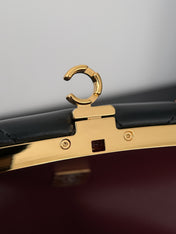 CHANEL 26S SHOULDER BAG 27 IN BLACK LAMBSKIN WITH CHAIN STRAP